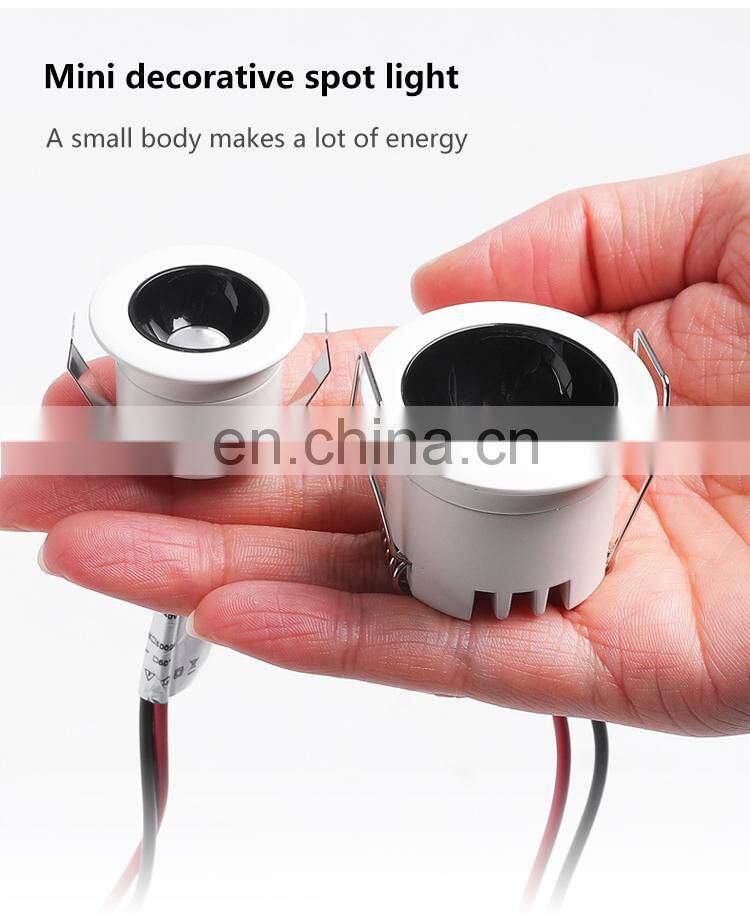 High Quality Aluminum Recessed Mini Ceiling Lamp Showroom Warehouse Museum 3W LED Down Light