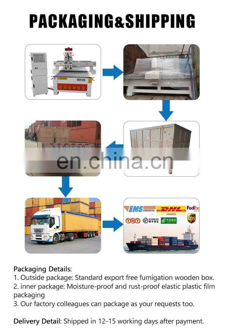 Senke Auto Tool Changing CNC Router Engraving and Cutting Machine with Three Heads