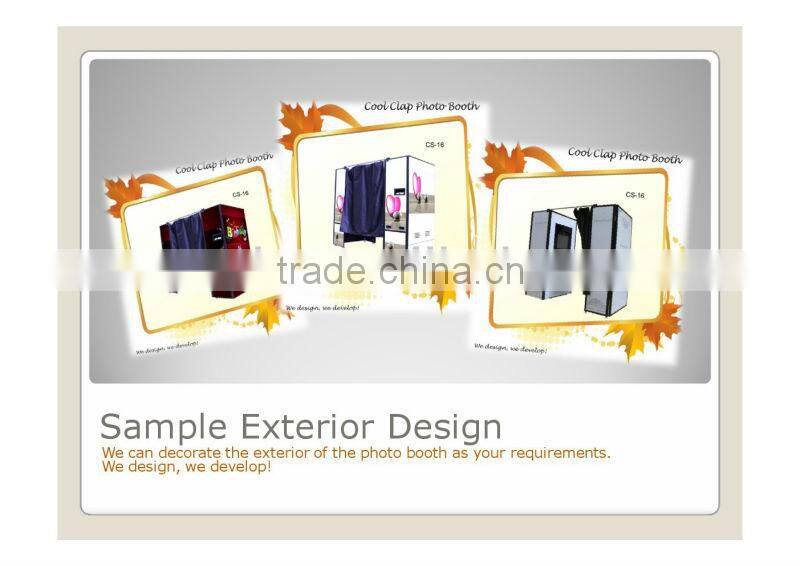 2016 Portable Photo Booth Green Screen 3D Magic