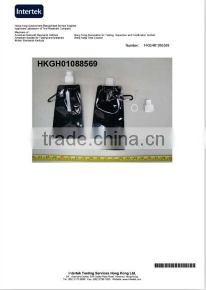 24oz Tourists novelty rubber band foldable water bottle for outdoor sport