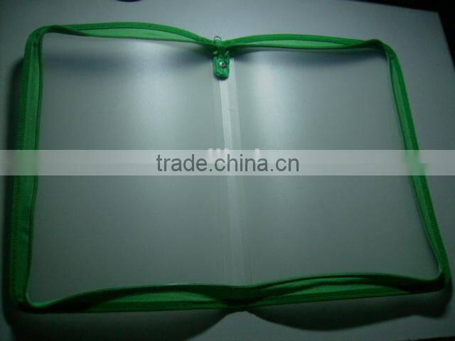 stationery manufacturer custom a4 size clear pvc bag with zipper RYX-ZB613