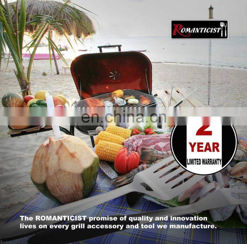 Stainless Steel BBQ Grill Tools Set - 5 Piece Grilling Tool Accessories Barbecue