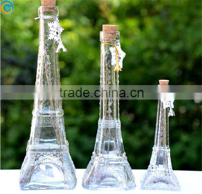 coloured eiffel tower glass vase trumpet vase
