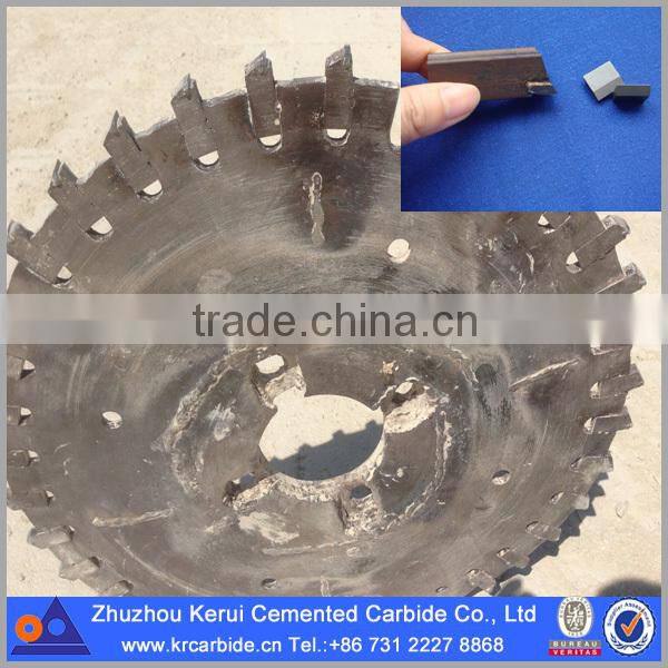02231 tungsten carbide brazed insert for stone cutting