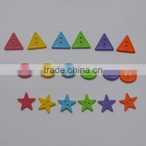 multiple color 2-hole plastic buttons for children / kids sewing buttons
