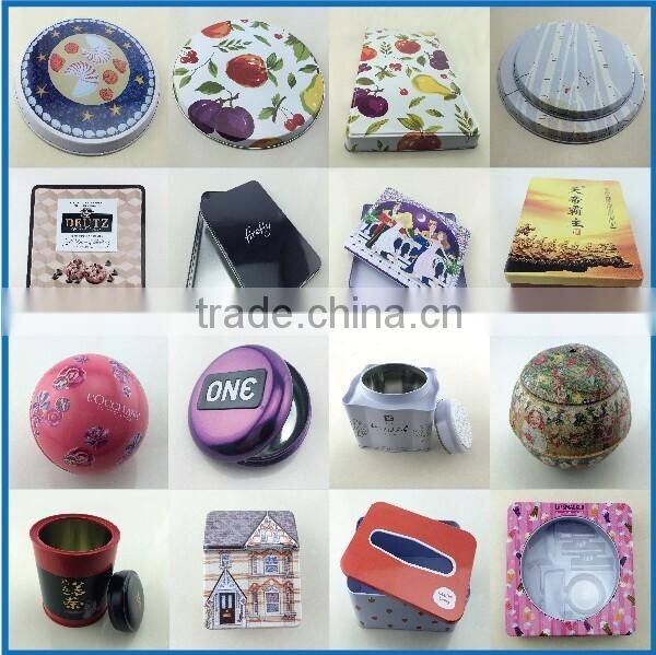 Lovely heart shape chocolate tin cans