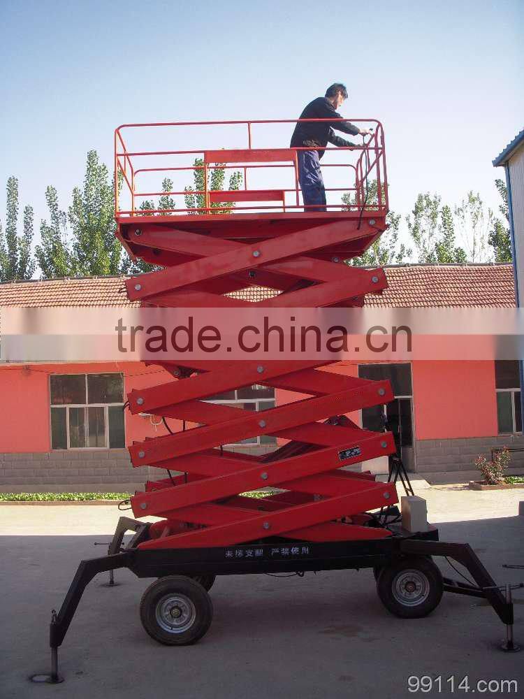 1.35~12m, 1.0 ton small electric scissor lift /stationary scissor lift /motorcycle lift