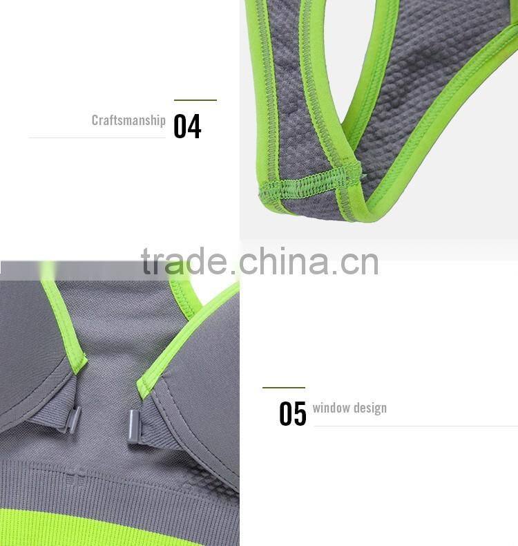 In Stock Items Front Zipper Women Gender Yoga Tanks Sport Bra Women