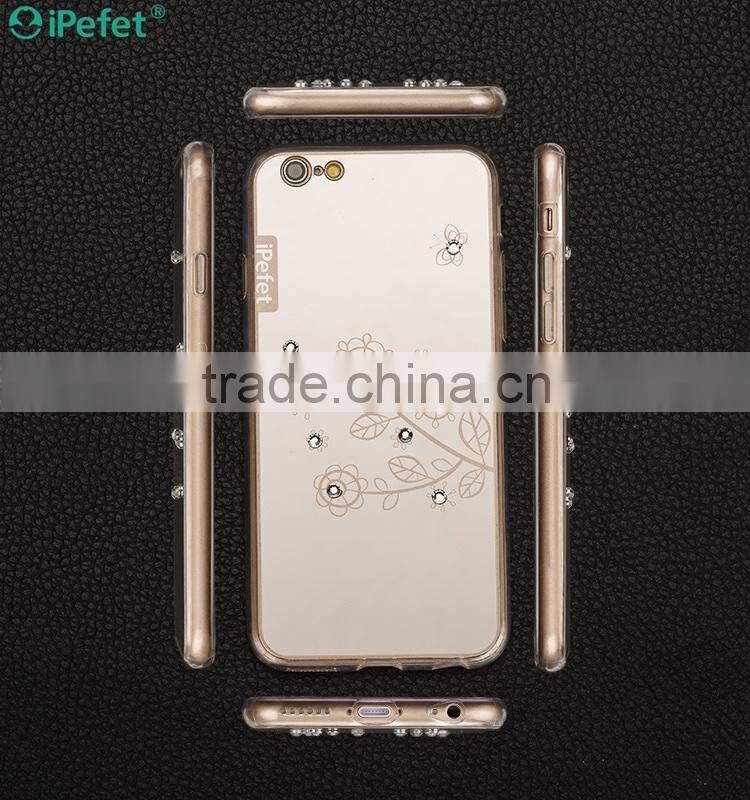 Hot selling newest luxury mirror phone case cover for iPhone 6 mirror case