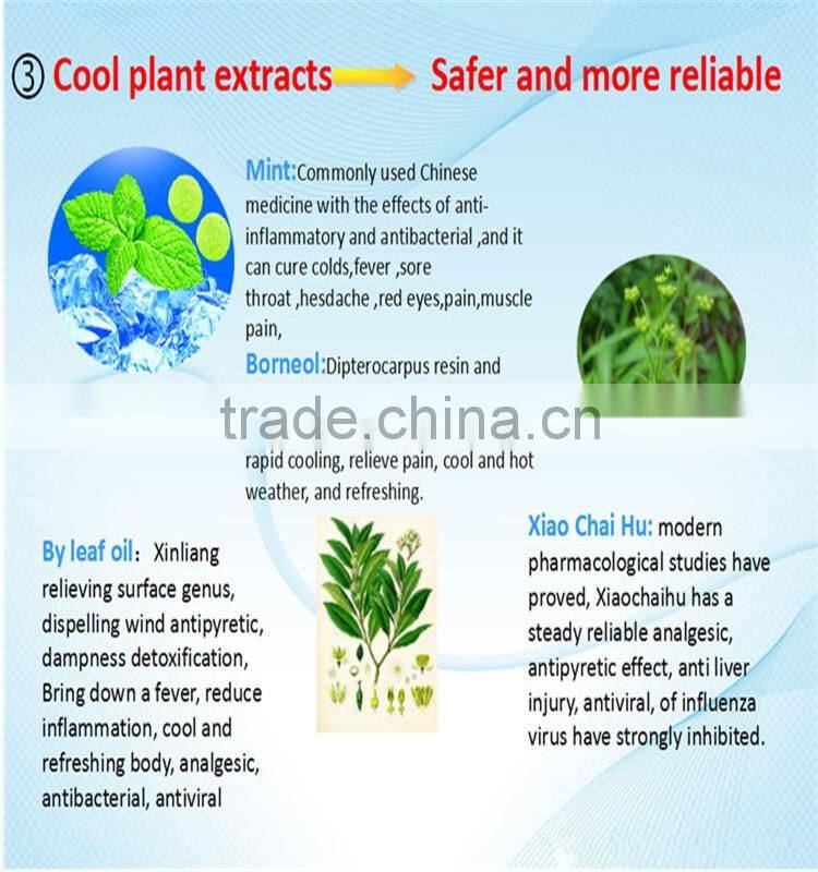 High efficiency cooling paste without side head protection