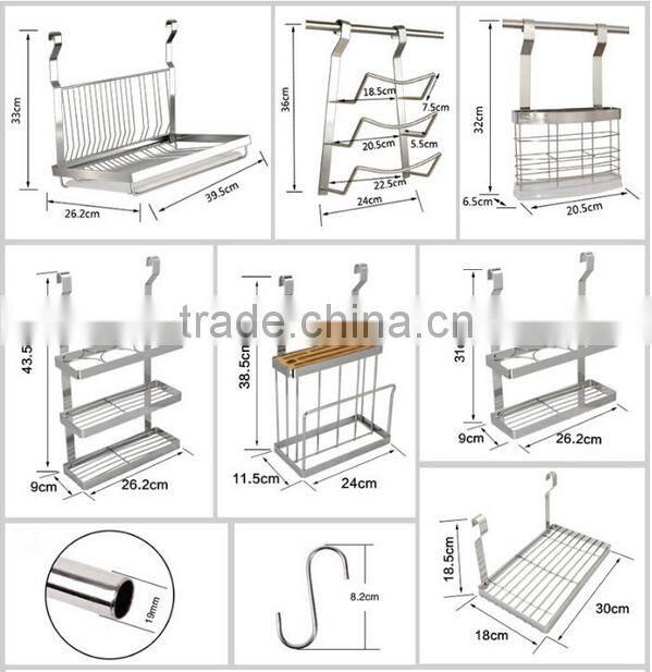Stainless Steel Wall Mount display Rack