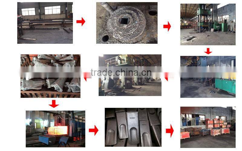 Closed die forged excavator bucket teeth