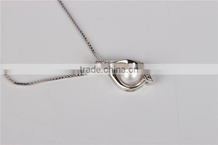 Christmas present fashion pearl silver jewelry