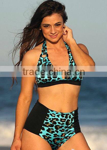 Leopard ladies bikini swimsuit