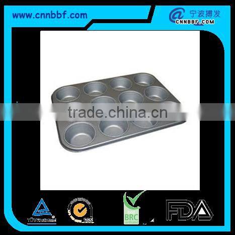 Tinplate baking mold bakeware 12 cup cake mold muffin cake pan