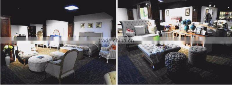 French style fabric bed luxury furniture king size bed