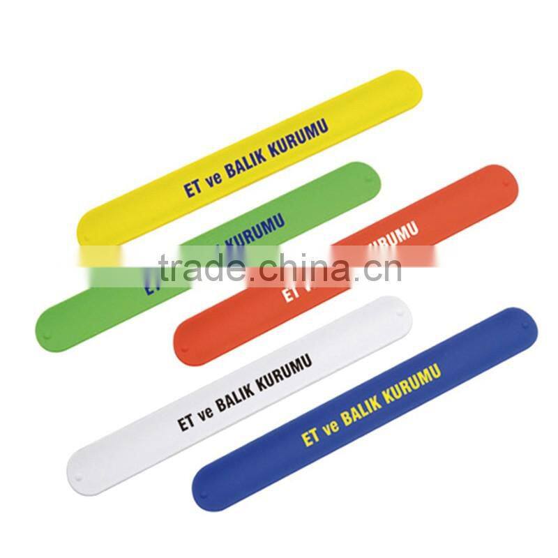Shinerin online shopping silicone rainbow pvc slap bracelet