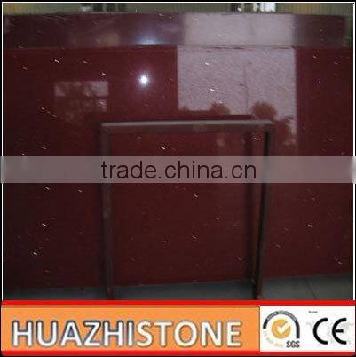 Hot sale red quartz stone slab india
