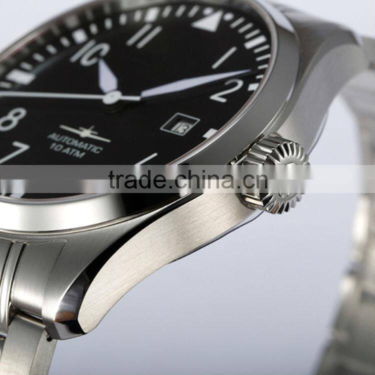 10 ATM water-resistant stainless steel case watch japan automatic movement Sapphire glass with stainless steel band
