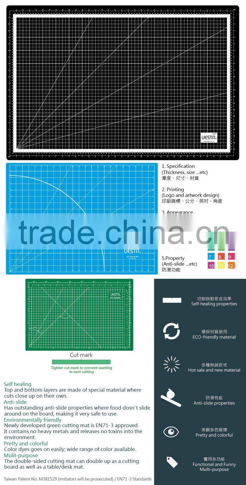 Foldable Erasable Educational Diy A2 Kids Drawing Board