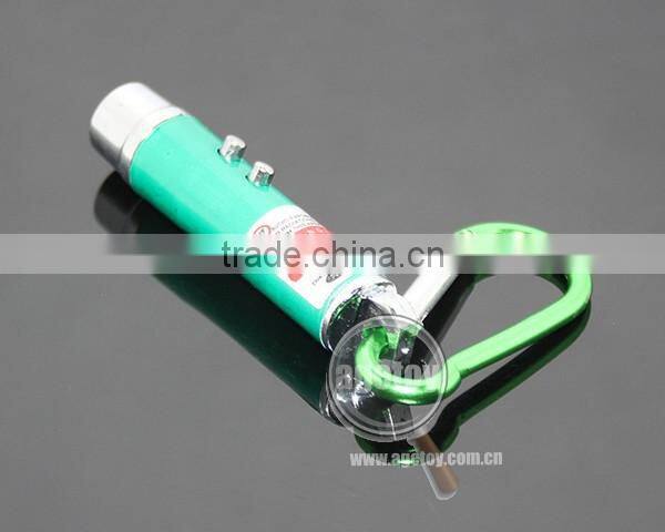 3 in 1 Mini LED Flashlight Torch Lamp Aluminum Carabiner Keyring Personality UV Money Detector Electric LED Light Keychain