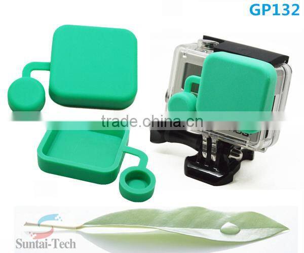 Hot sale Gopros accessories colorful Silicone Cap for the housing of Go Pro He ro3+ only,protective cap for gopros,GP132
