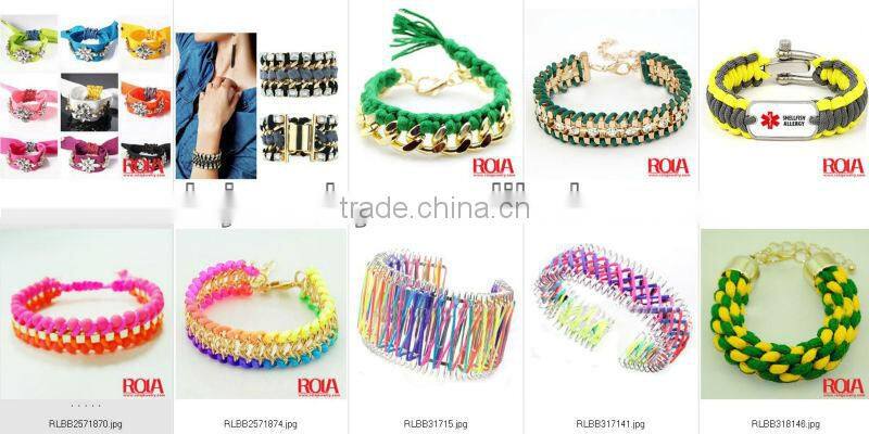 Promotion colorful cotton bracelet