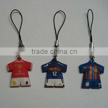 Wholesale round shaped personalizados soft pvc phone strap