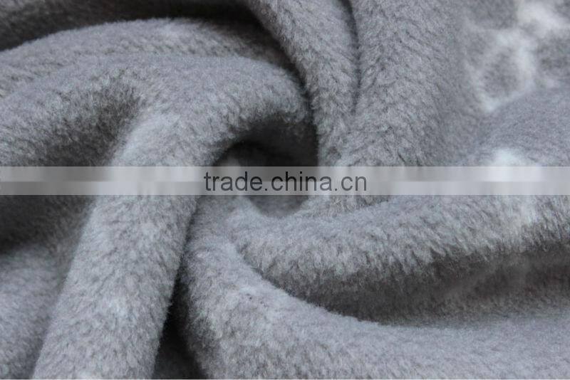 100%poly printed polar fleece