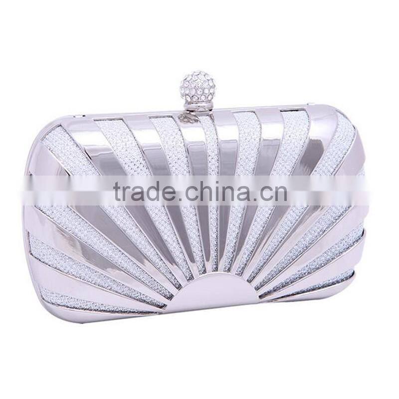 Gold Clutch Bags Sun Style Luxury Metallic Evening Bag Woman Party Clutches Elegant Bridesmaid Handbag Shell Stripe Purse