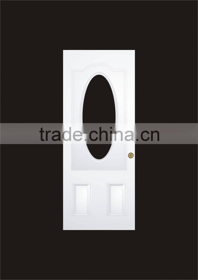 galvanized Steel Entry Glass Door