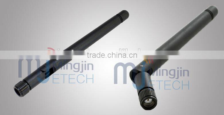 white color 3dBi Gain 433MHz Rubber Antenna with sma male connector