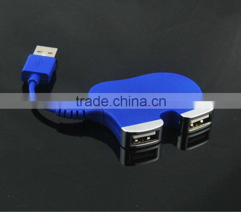 new arrival usb 2.0 animal shaped usb hub 4 ports as gift
