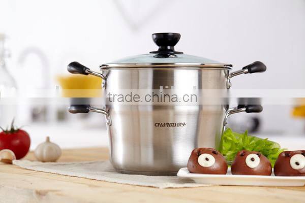 Romantic steamer pots with bakelite handle