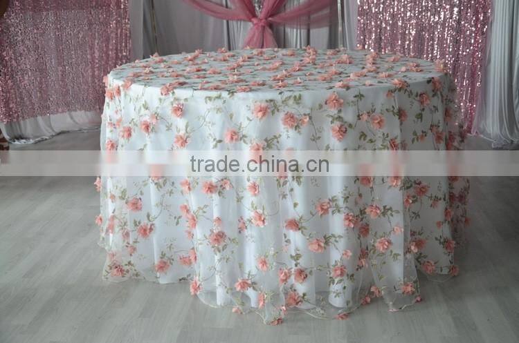 13"*108" organza embroidered wedding table runner
