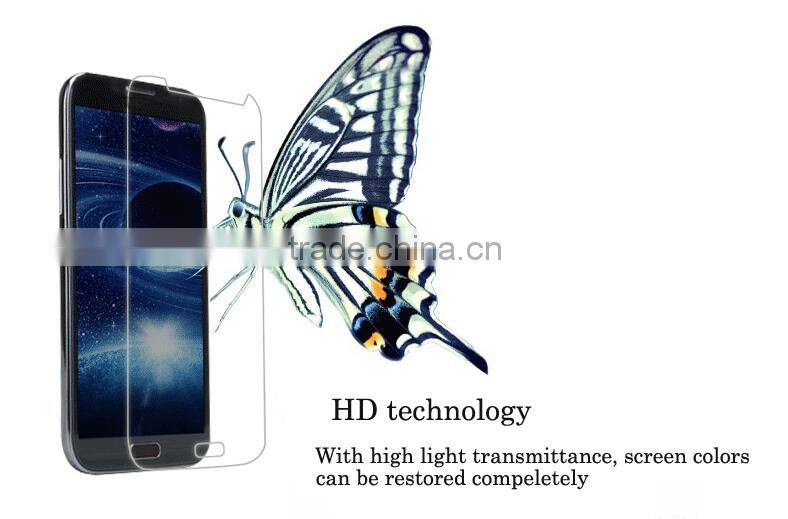 9H hardness glass tempered glass screen protector film for Samsung note2