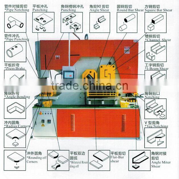 Hydraulic angle steel cutting tools Dual Cylinder Ironworkers