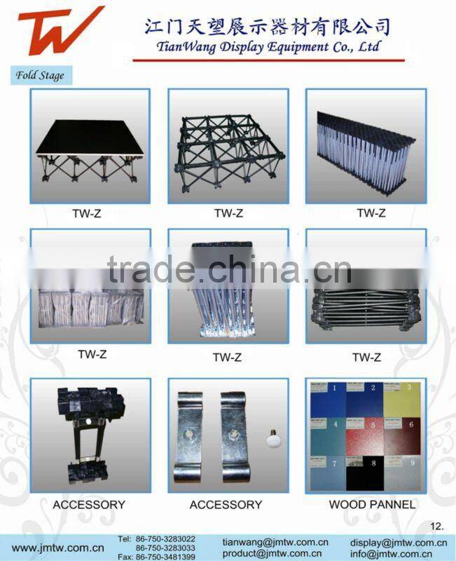 Fold stage, folding stands, folding stage, show stage, display stage