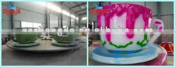 Interesting family entertainment center rotating rides tea cups