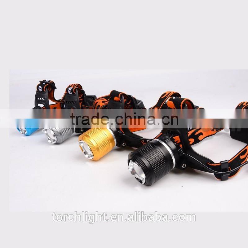 2000 Lumen ultra bright led headlights for camping&searching fashion design focus led head light