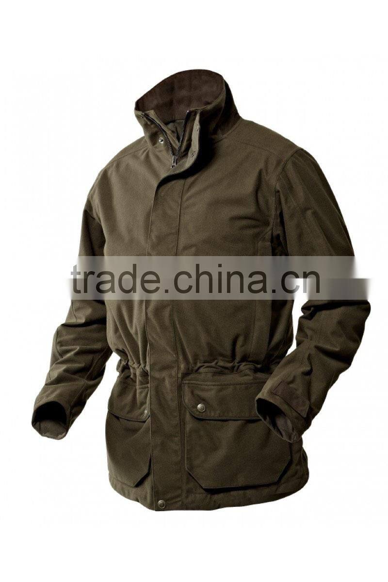 Waterproof breathable country green hunting outdoor jacket