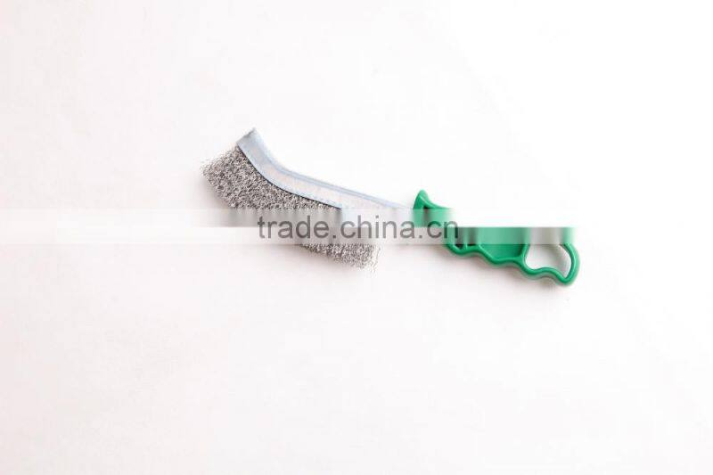 plastic crimped wire hand scratch brushes, length 265 mm 10 1/2"