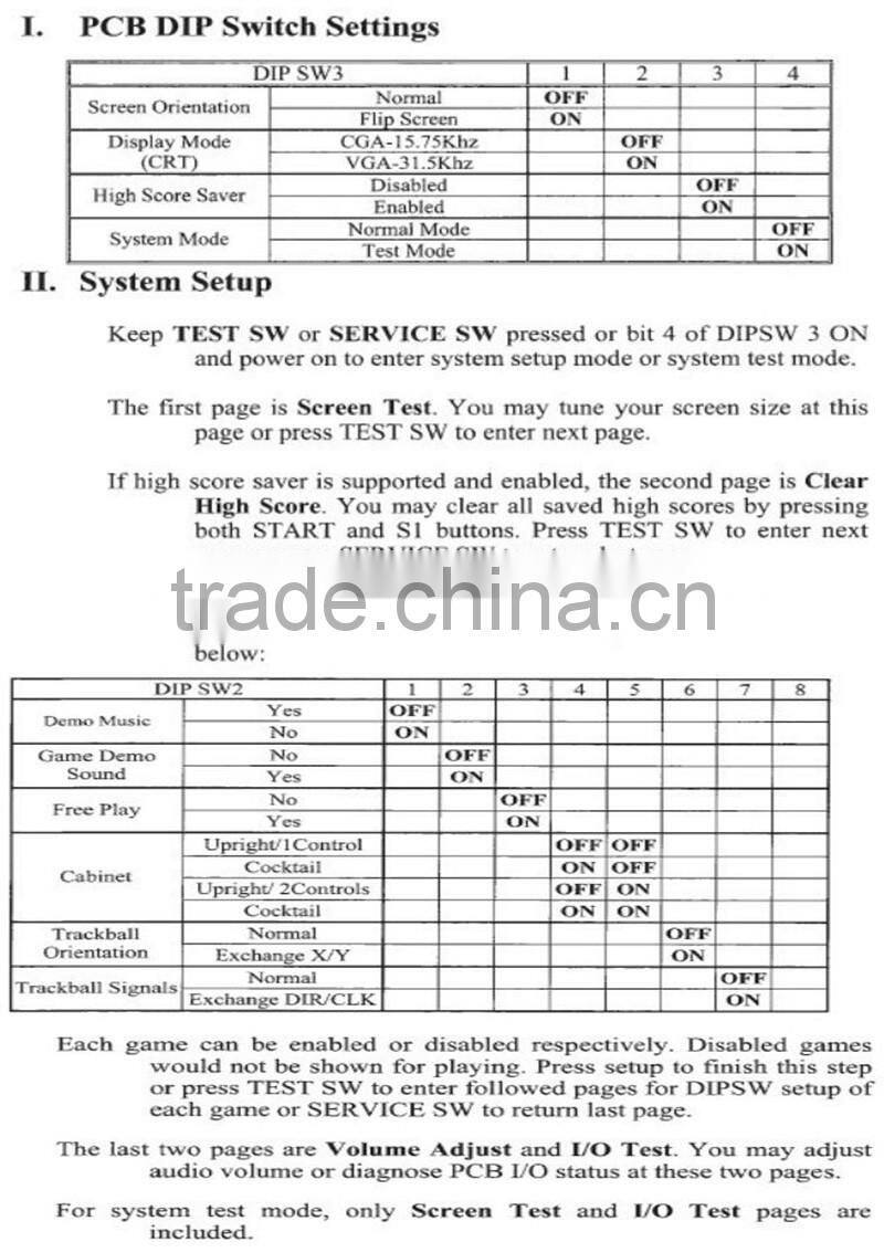 19'' LCD Jamma Board Pacman Classical 60 in 1 Cocktaill Mini Arcade Machine