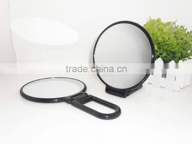 Folding Hand held makeup mirror, Hand Held standing mirror, 2 sided hand held mirror