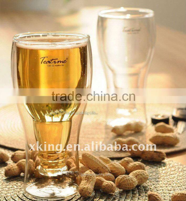 Clear borosilicate Glass tea cup by hand make