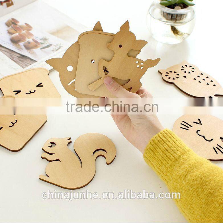 Hot popular ainimal shape coaster wood for sale