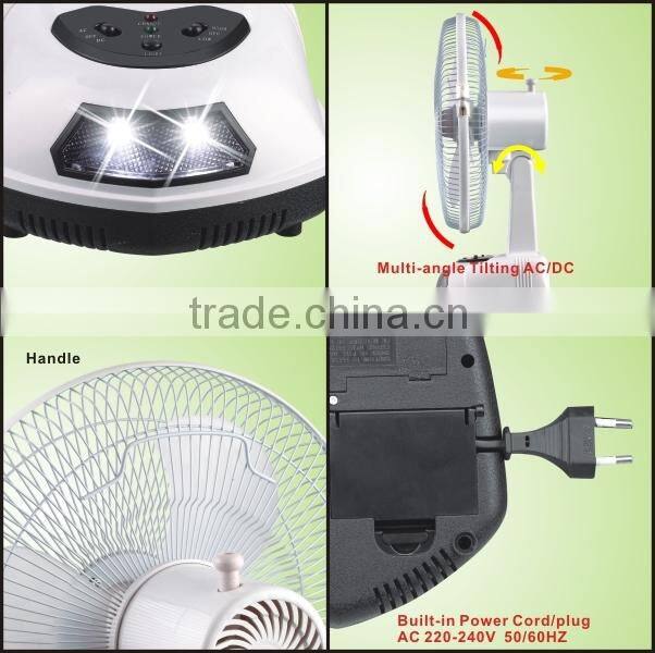 12'' rechargeable battery operated fan CR-8801