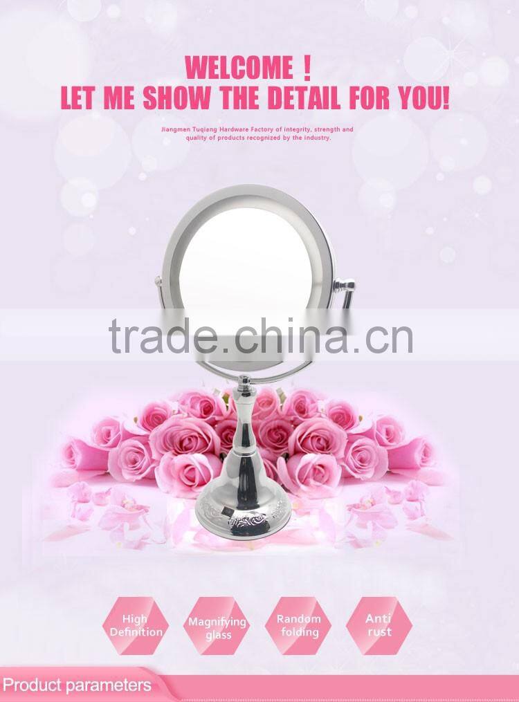 LED stand up bathroom cosmetic miror for hotel
