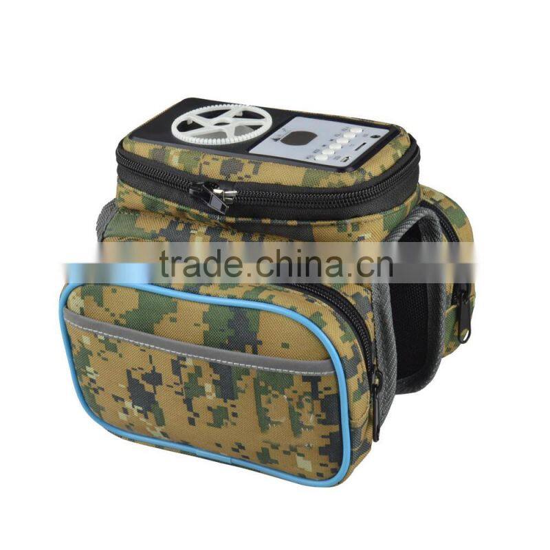 Promotion MP3 bike speakers travel bag with volume