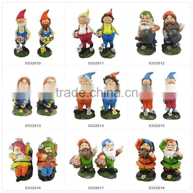 Holding Flower Pot Garden Dwarfs Statue Dwarf With A Potted Plant